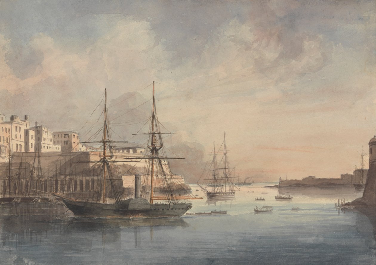 Utsikt over Malta av Charles Dyce