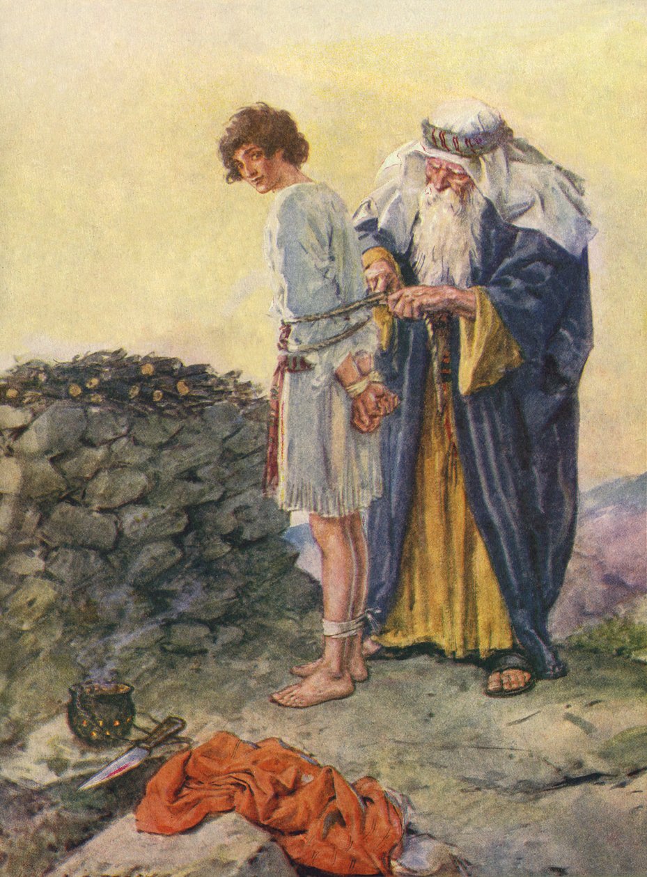 Abraham binder Isak som et offer av Charles Edmund Brock
