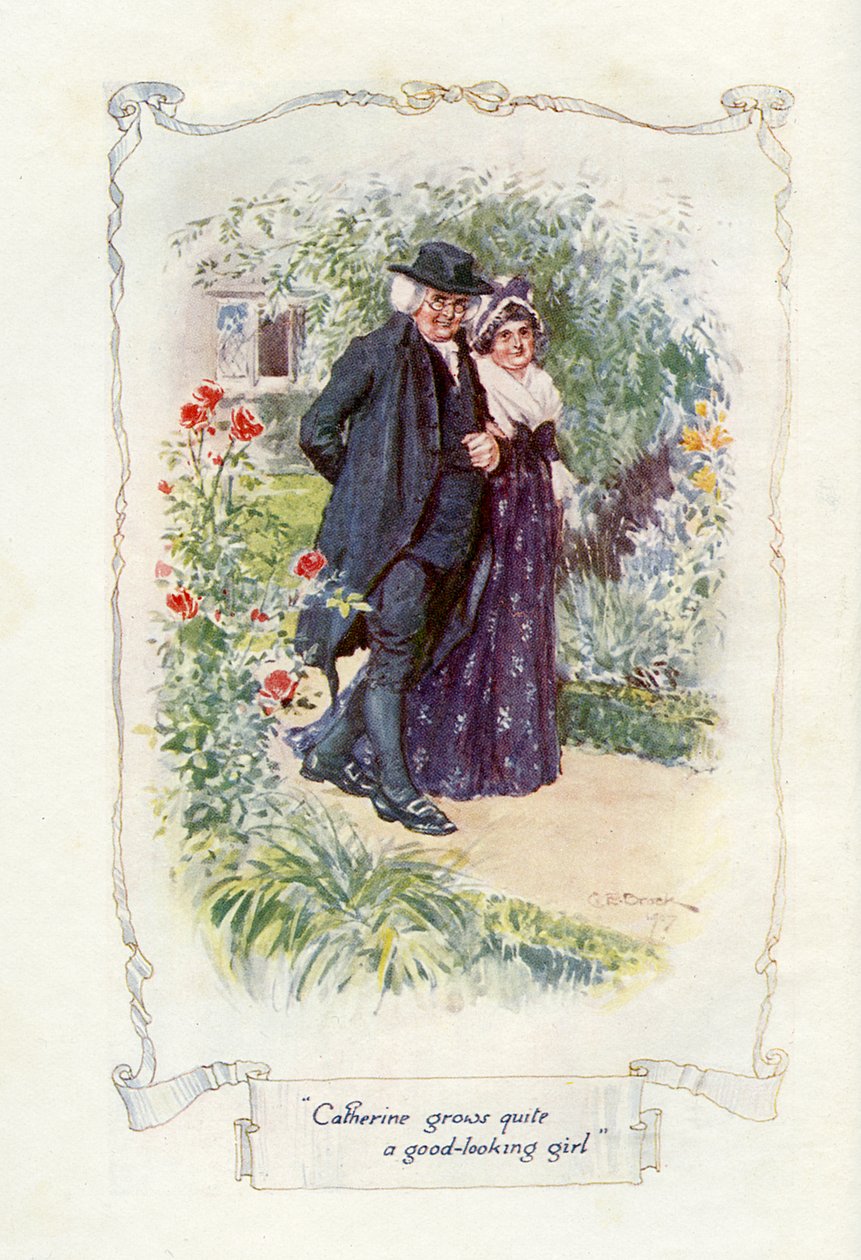 Catherine vokser til en ganske pen jente, 1907 (illustrasjon) av Charles Edmund Brock