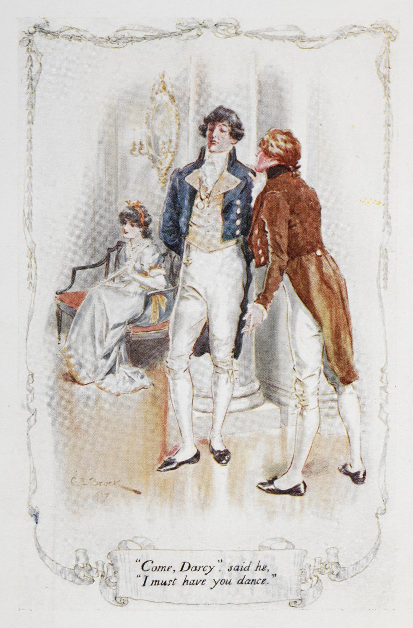 "Come Darcy, I must have you dance", illustrasjon til 