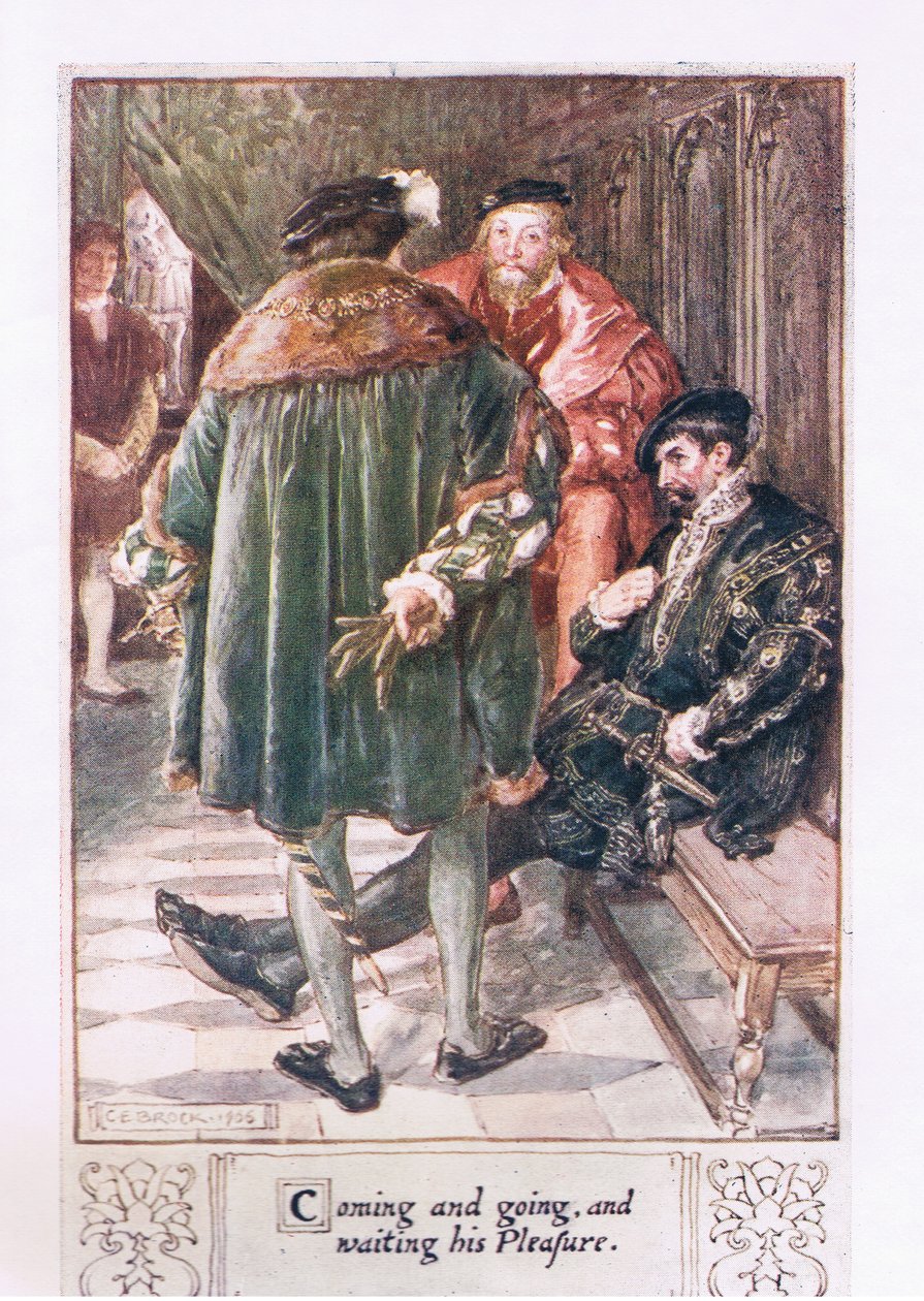 Kommer og går, og venter på hans nytelse av Charles Edmund Brock