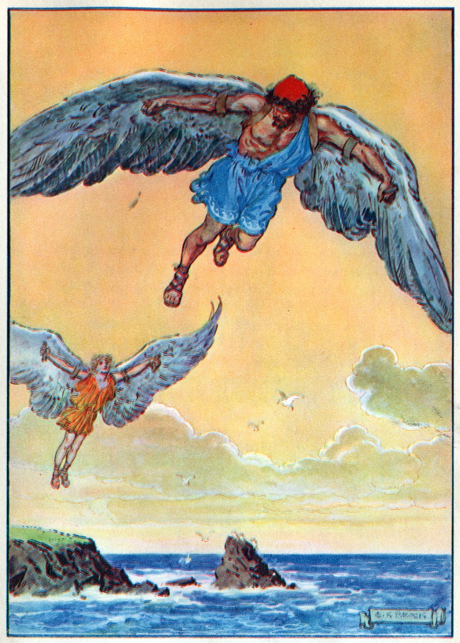 Daedalus og Icarus, fra 