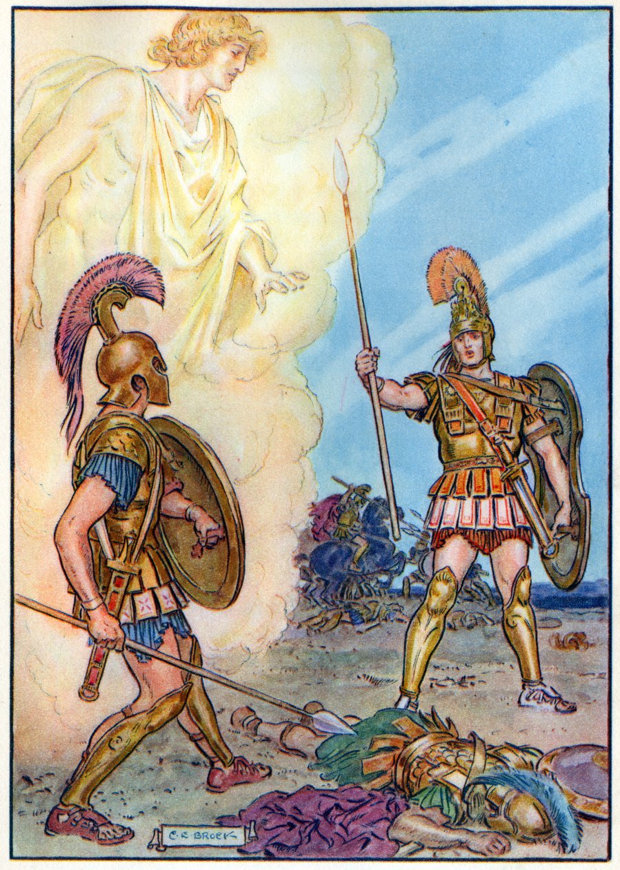 Hector reddet av Apollo, fra 