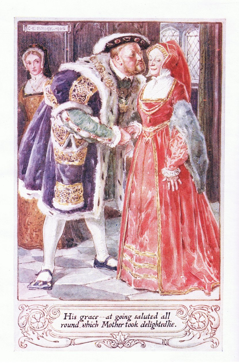 Hans nåde ved å gå hilste hele veien, noe mor tok med glede av Charles Edmund Brock