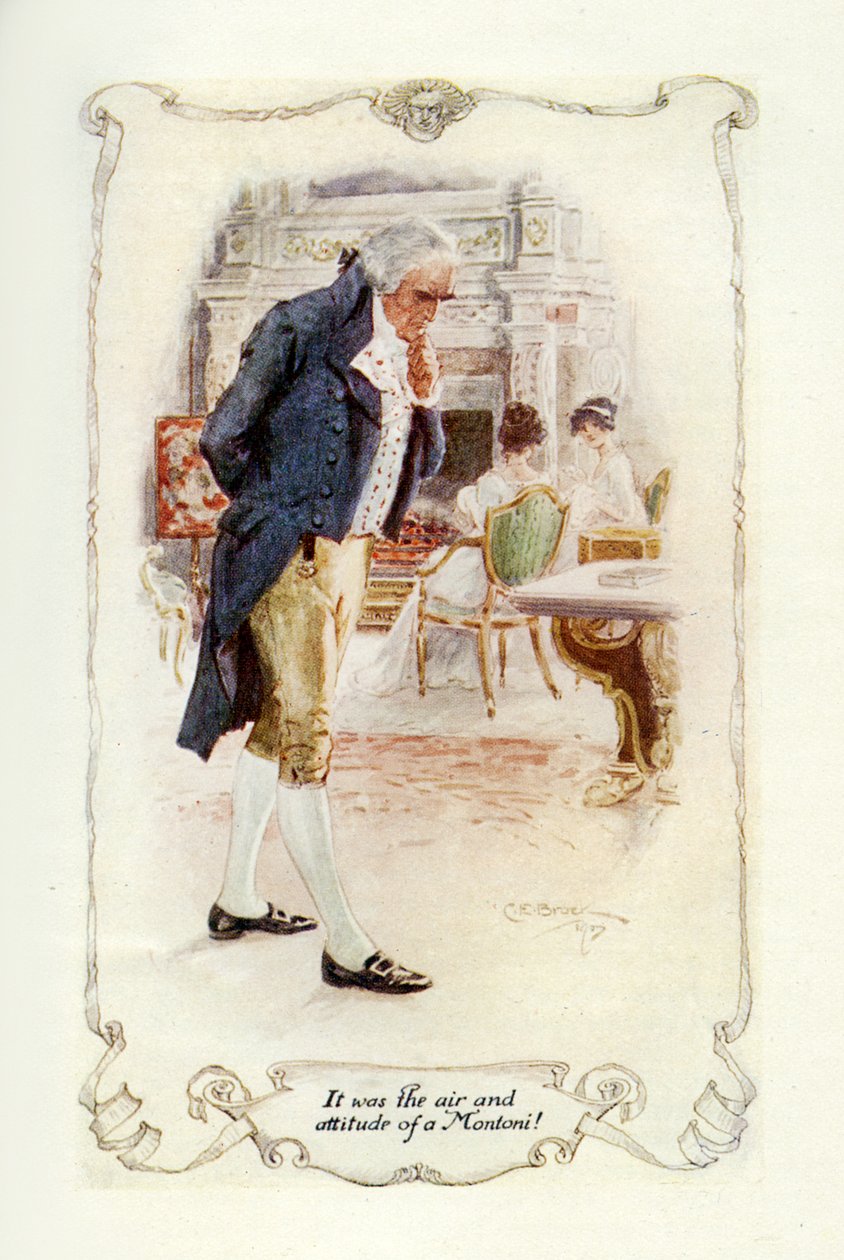 Det var luften og holdningen til en Montoni, 1907 (illustrasjon) av Charles Edmund Brock