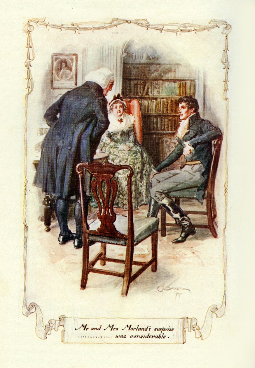 Mr og Mrs Morlands overraskelse ......var betydelig, 1907 (illustrasjon) av Charles Edmund Brock