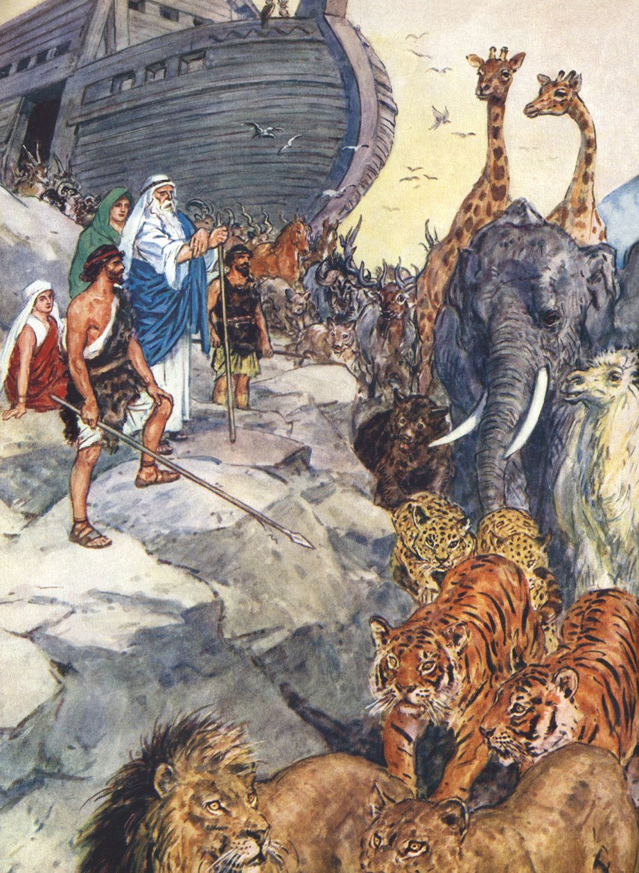Noah forlater arken av Charles Edmund Brock