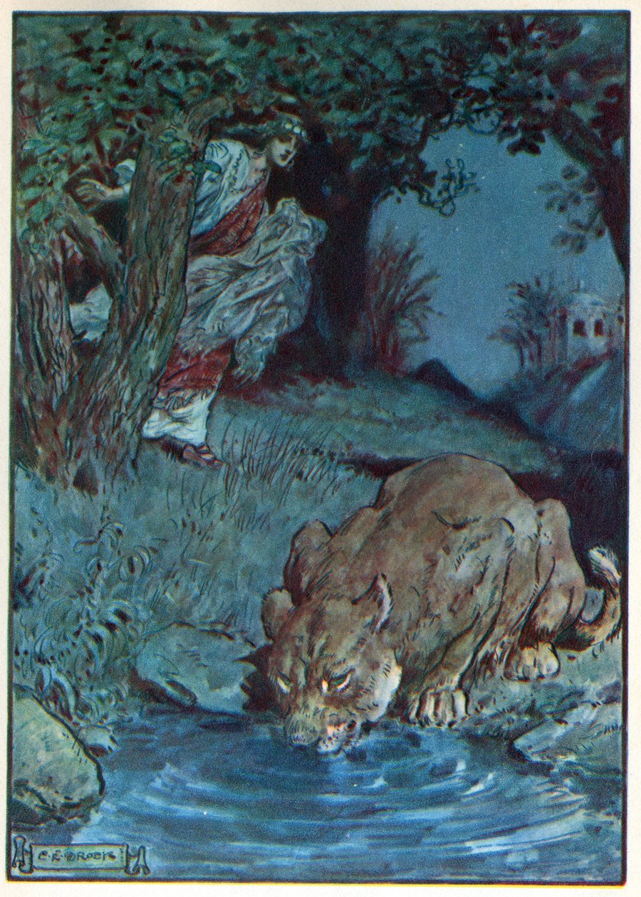 Thisbe and the Lioness, fra 