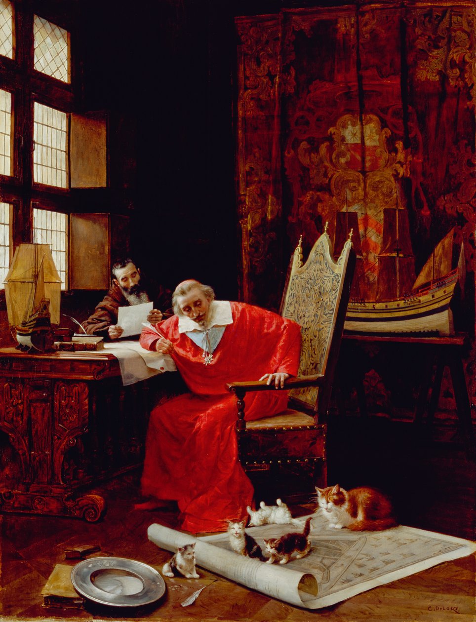 The Cardinals Leisure av Charles Edouard Delort
