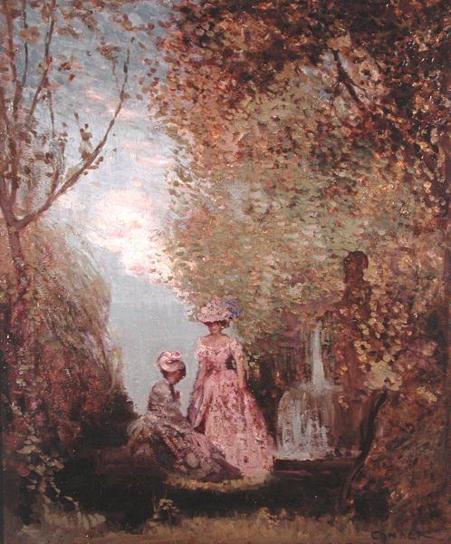 Forest Glade (olje) av Charles Edward Conder