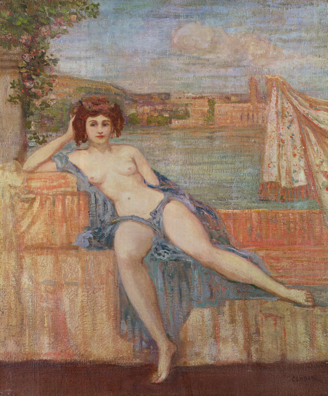 Nymfe ved havn av Charles Edward Conder