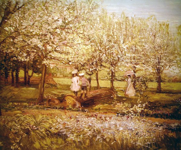 The Orchard (olje på lerret) av Charles Edward Conder