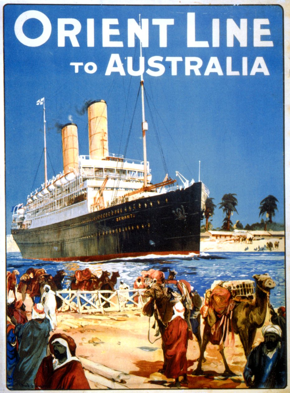 Orient Line til Australia av Charles Edward Dixon