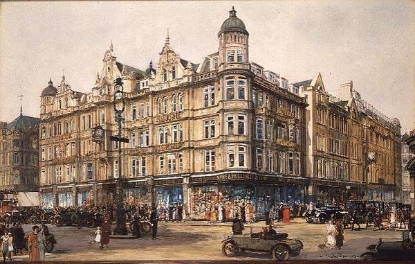 The Old Building, Bourne og Hollingsworth, Oxford Street av Charles Edward Dixon