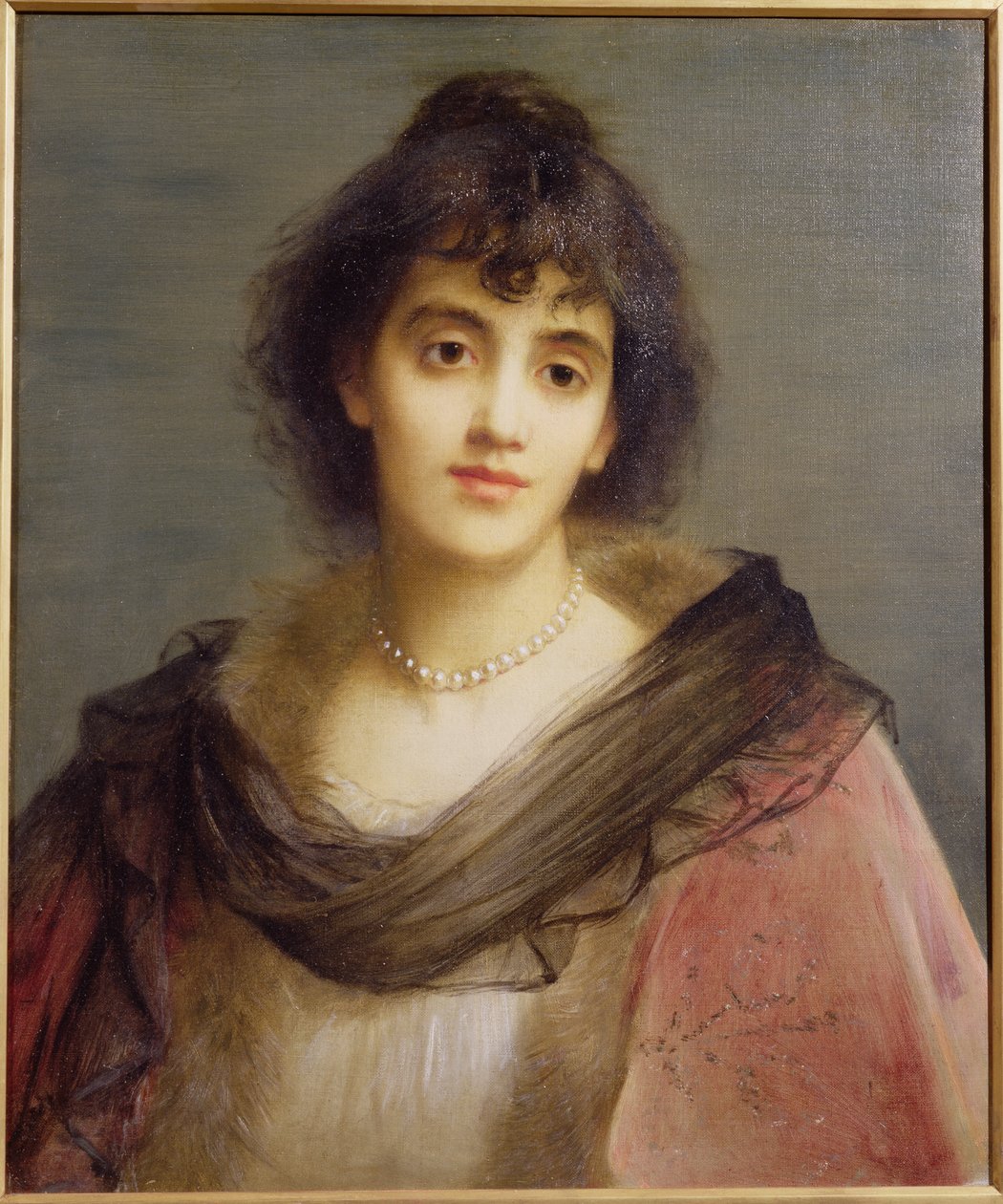 Fru Patrick Campbell (1865-1940) av Charles Edward Halle
