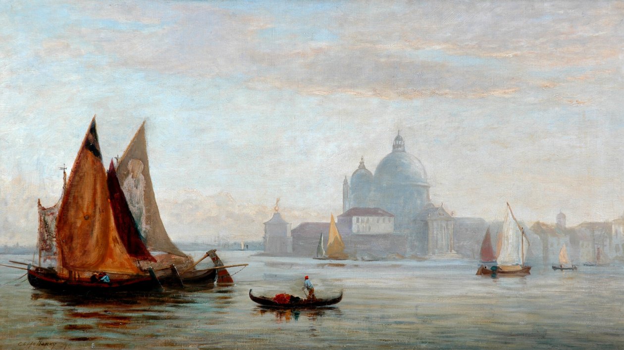 Santa Maria della Salute-kirken, Venezia, 1875 av Charles Edward Holloway