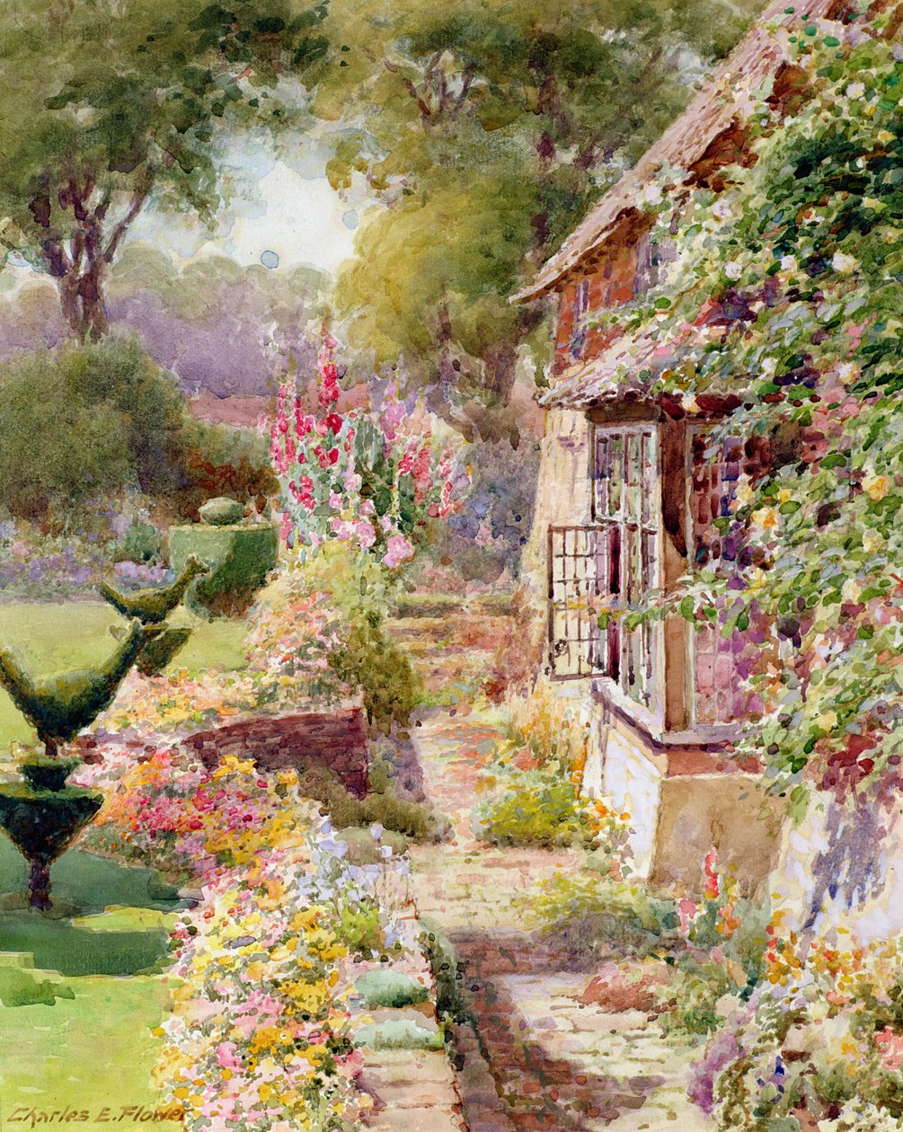 Kings Manor Garden i East Hendred, Oxon av Charles Edwin Flower