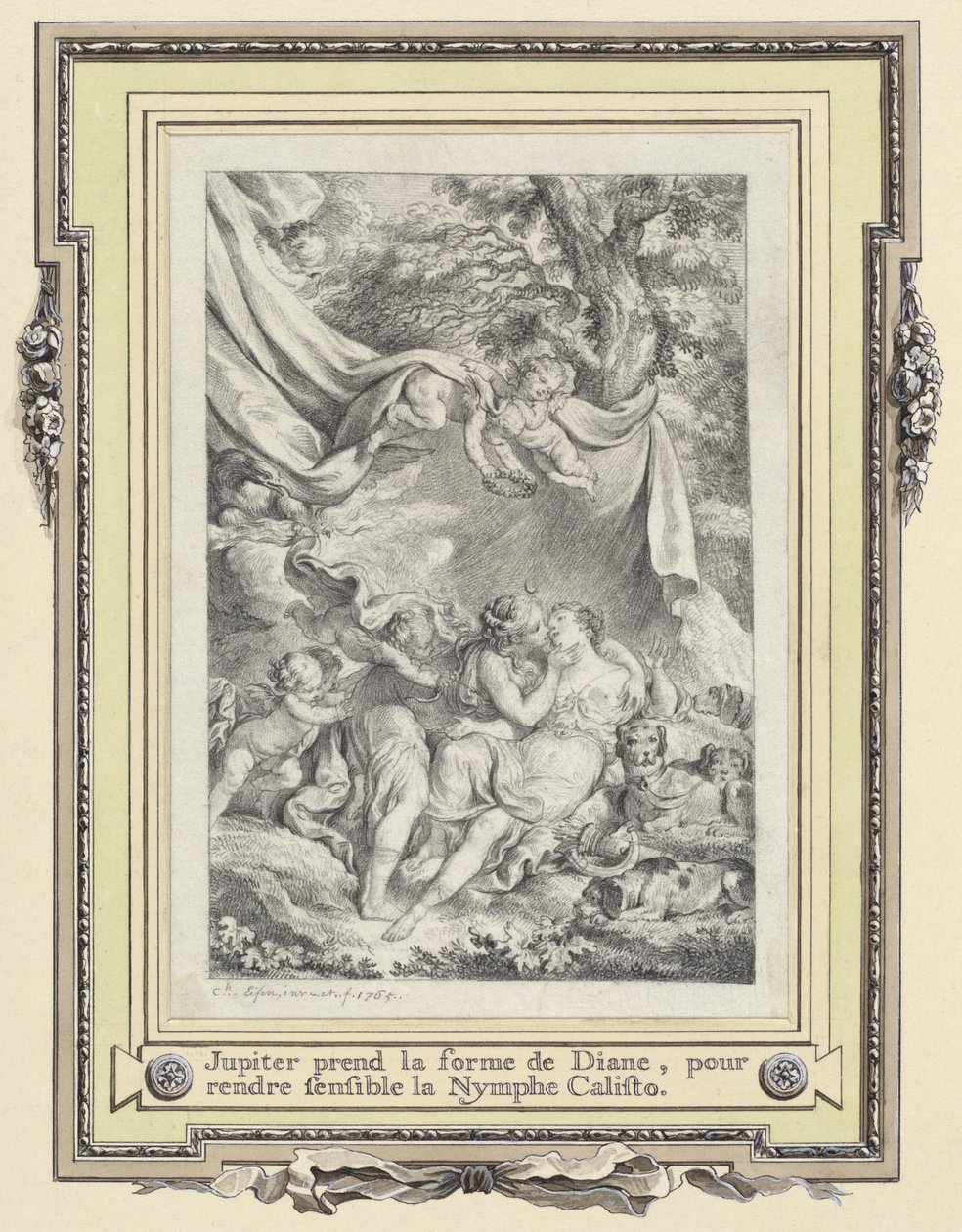 Jupiter og Callisto av Charles Eisen