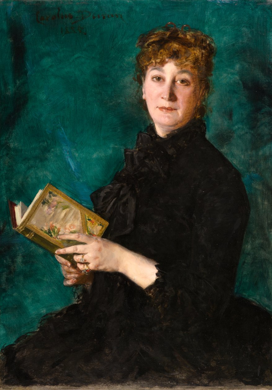Madame Pauline-Marie-Charlotte Carolus-Duran (1839-1912) av Charles Emile Auguste Carolus Duran