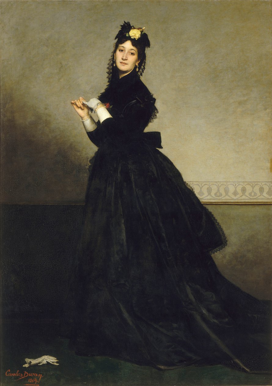 La Dame aux gants The Lady with the Glove, 1869. av Charles Emile Auguste Carolus Duran