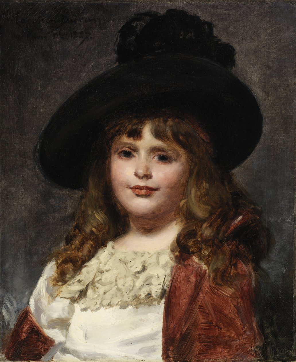Laura på syv, 1887. av Charles Emile Auguste Carolus Duran