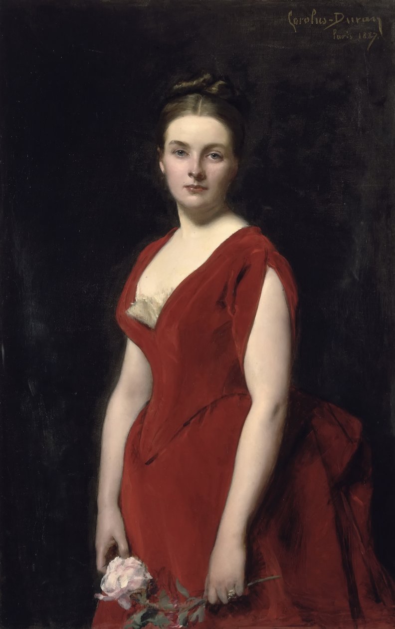 Portrett av Tsountes Ana Alexandrovna Obolenskaya 1861-1917, 1887 av Charles Emile Auguste Carolus Duran