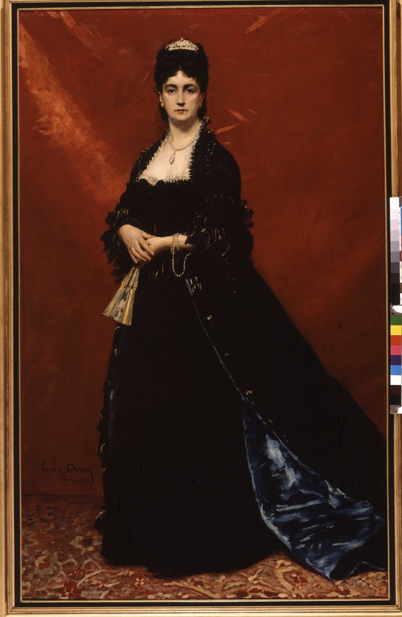 Portrett av Madame Goldschmidt av Charles Emile Auguste Carolus Duran