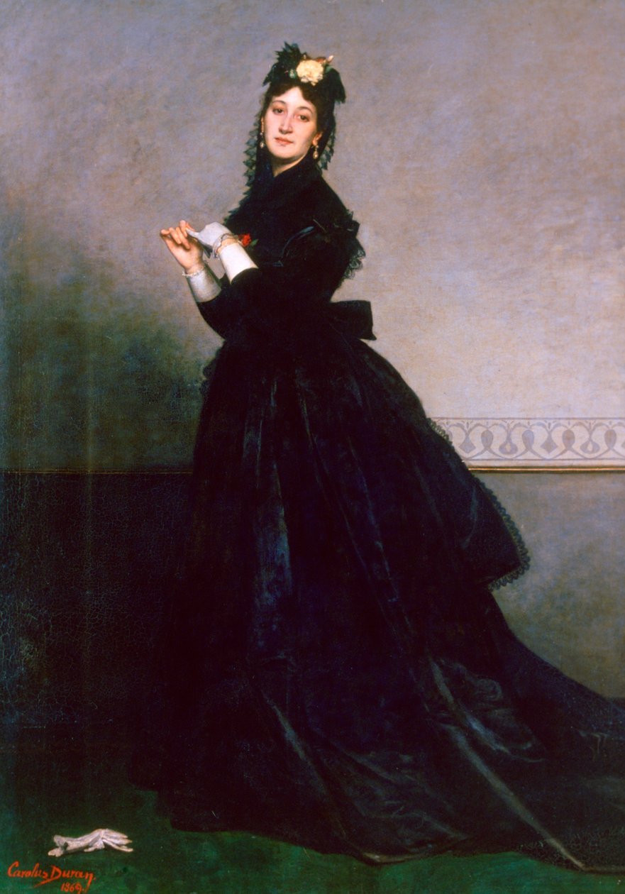 Kvinnen med hansken, 1869 av Charles Emile Auguste Carolus Duran