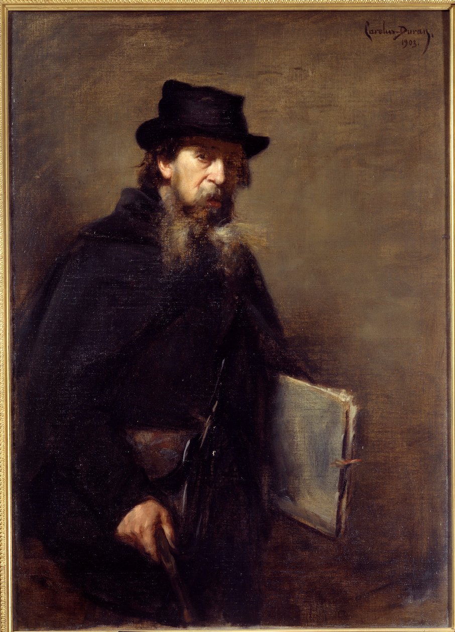 Den gamle litografen Maleri av Emile Auguste Carolus Duran (Carolus-Duran av Charles Emile Auguste Carolus Duran