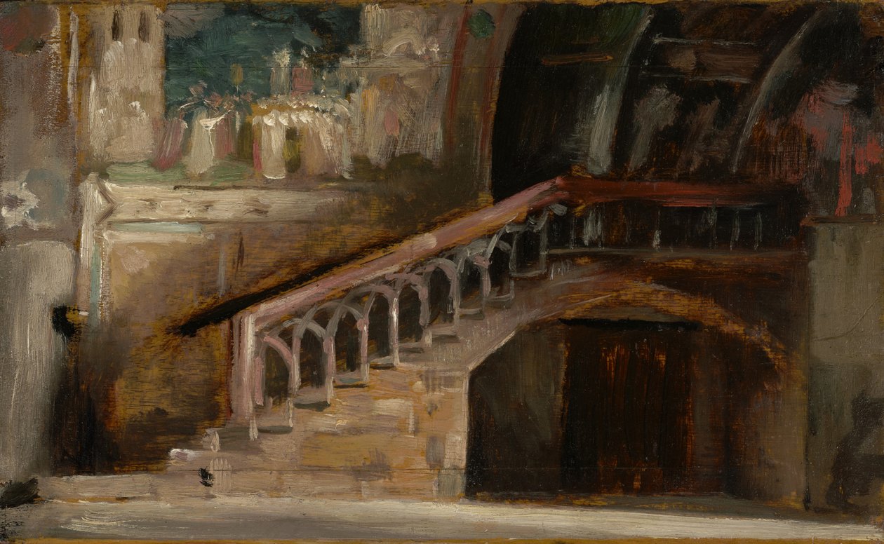 Utsikt i den nedre kirken i San Francesco i Assisi, 1876 av Charles Emile Auguste Carolus Duran