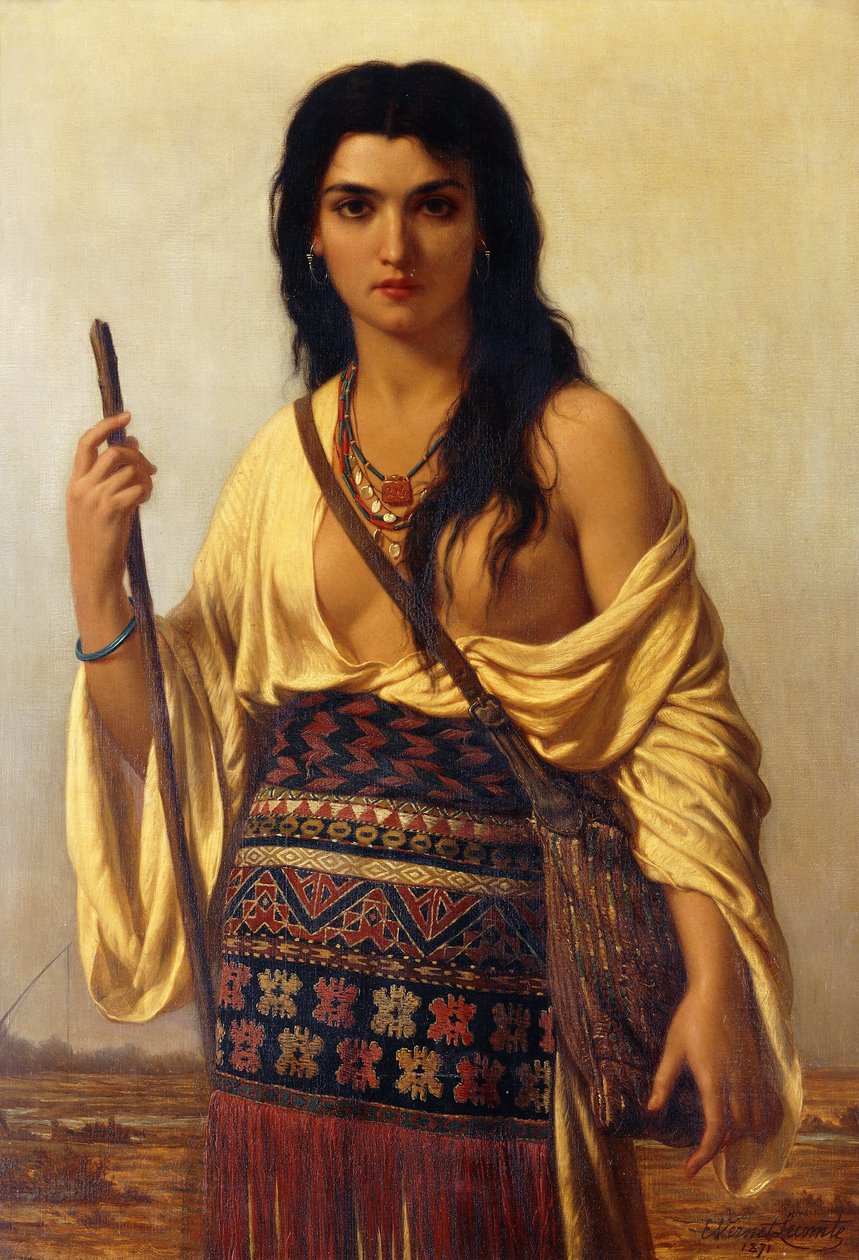 Minnehaha, 1871 av Charles Emile Hippolyte Vernet Lecomte