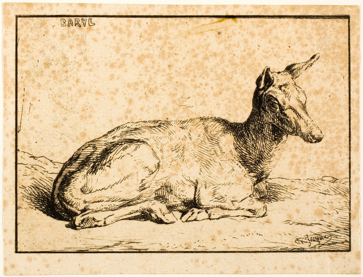 En gjør av Charles Emile Jacque