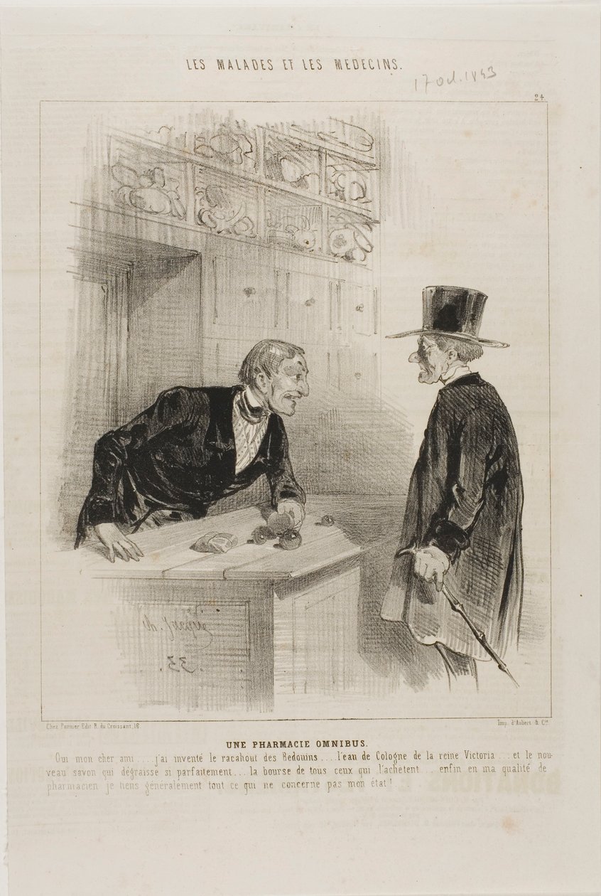 Et apotek for ethvert behov (plate 24) av Charles Emile Jacque