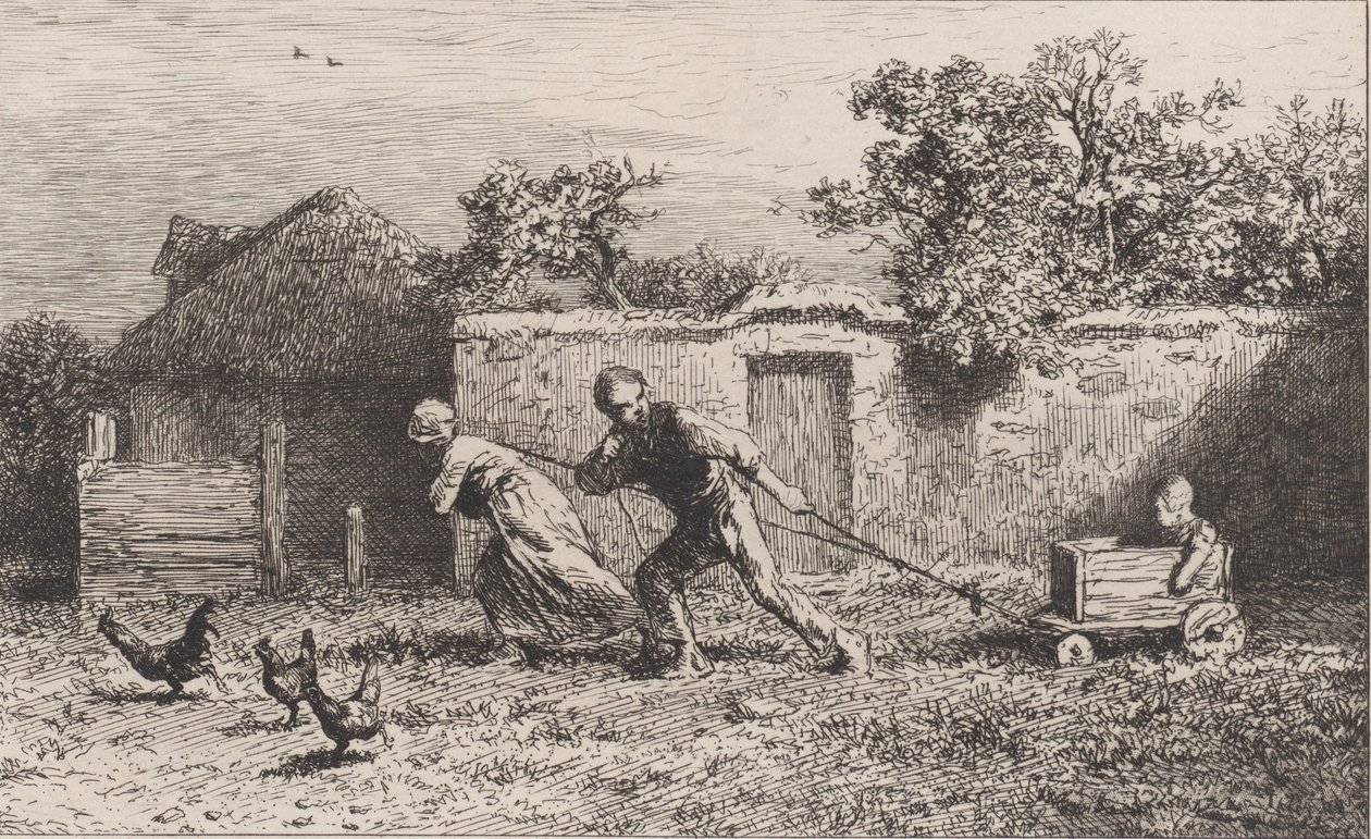 Mannskap, 1865. av Charles Emile Jacque