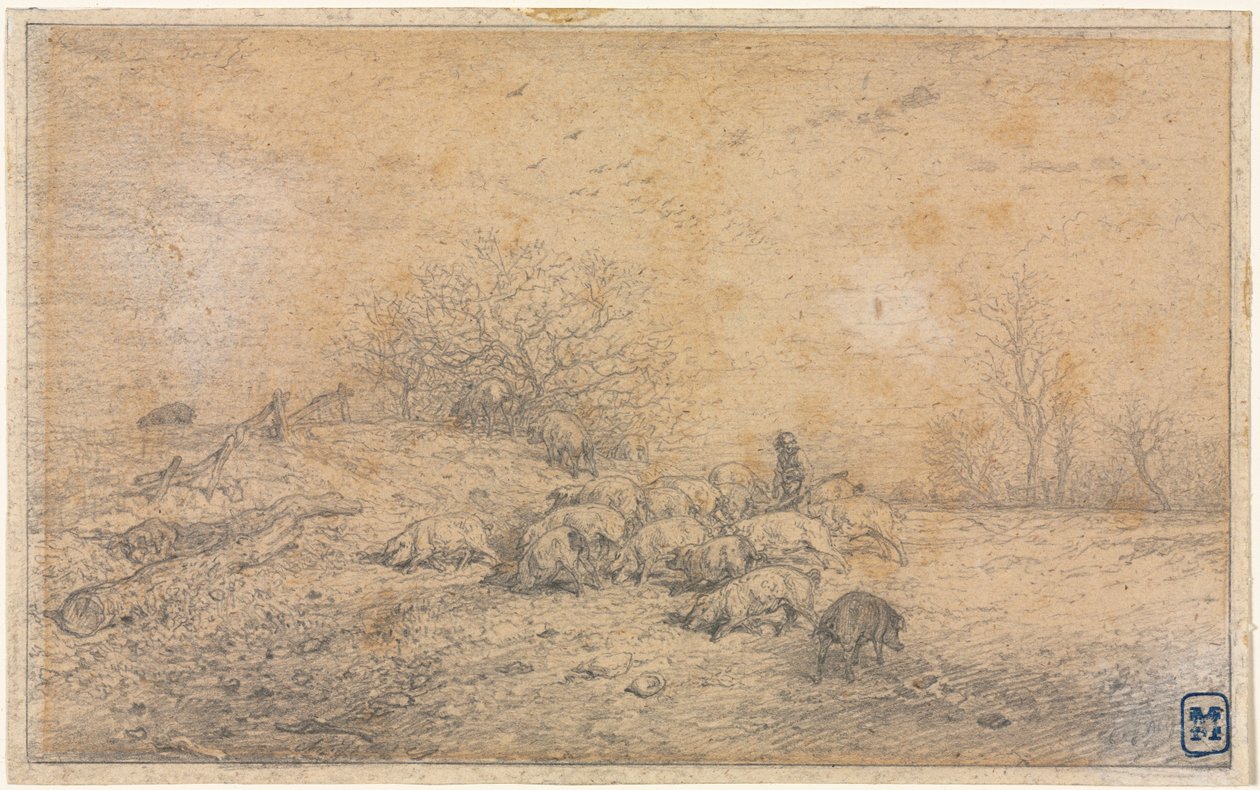 Griseflokk av Charles Emile Jacque