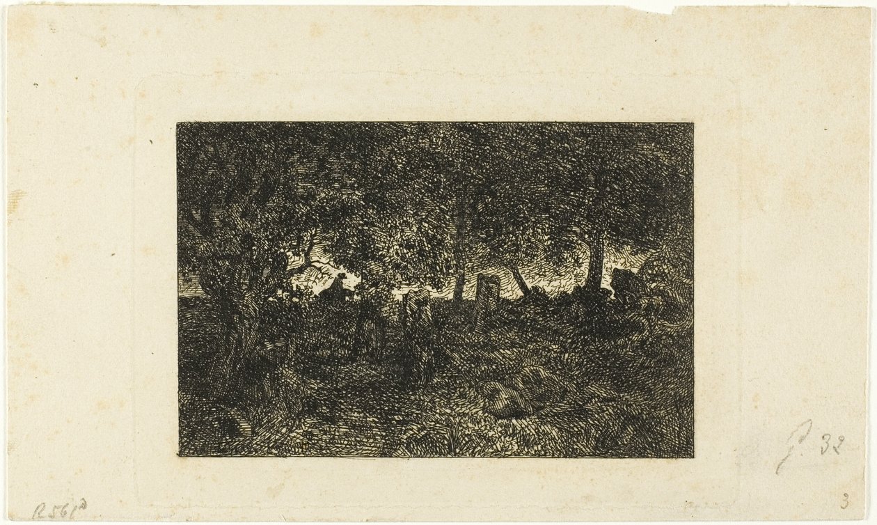 I skogen av Charles Emile Jacque