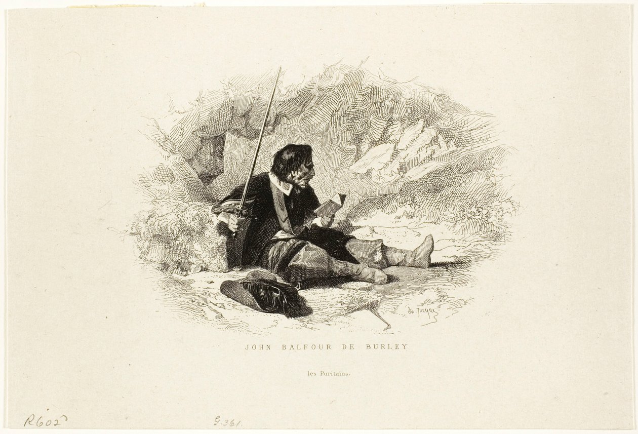 John Balfour fra Burley - Puritanerne av Charles Emile Jacque