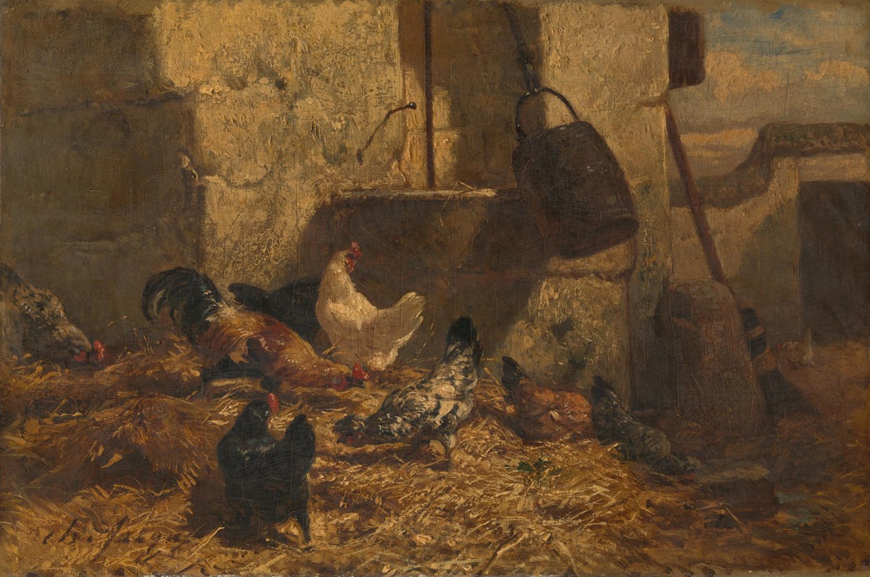 Høner av Charles Emile Jacque