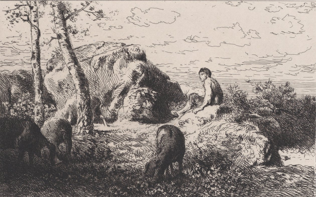 Den fortapte sønn, ca. 1868. av Charles Emile Jacque