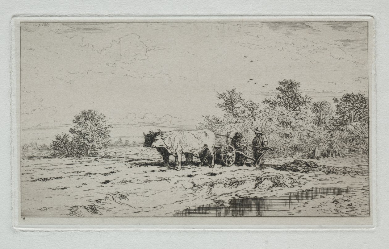 Landskap, Arbeidere av Charles Emile Jacque