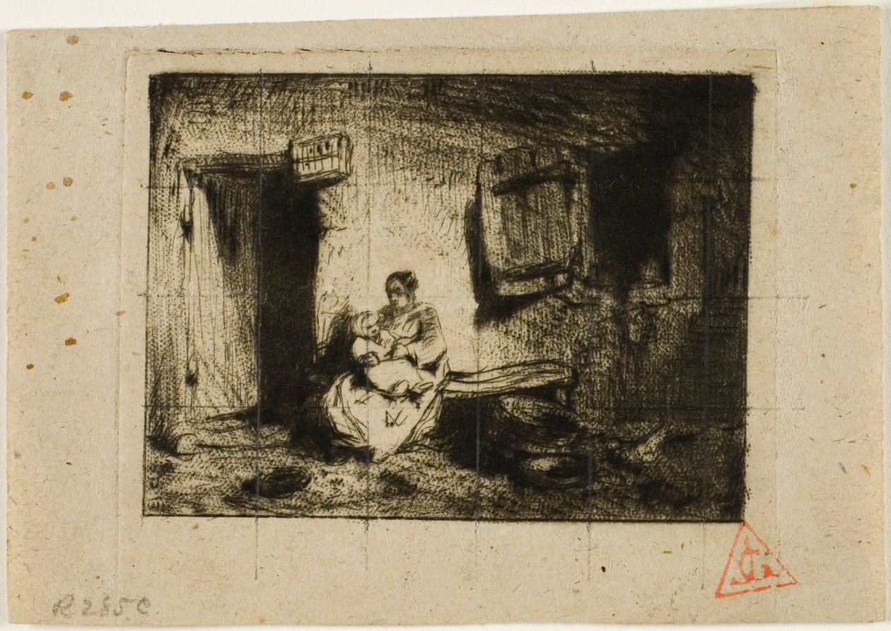Barnepike av Charles Emile Jacque
