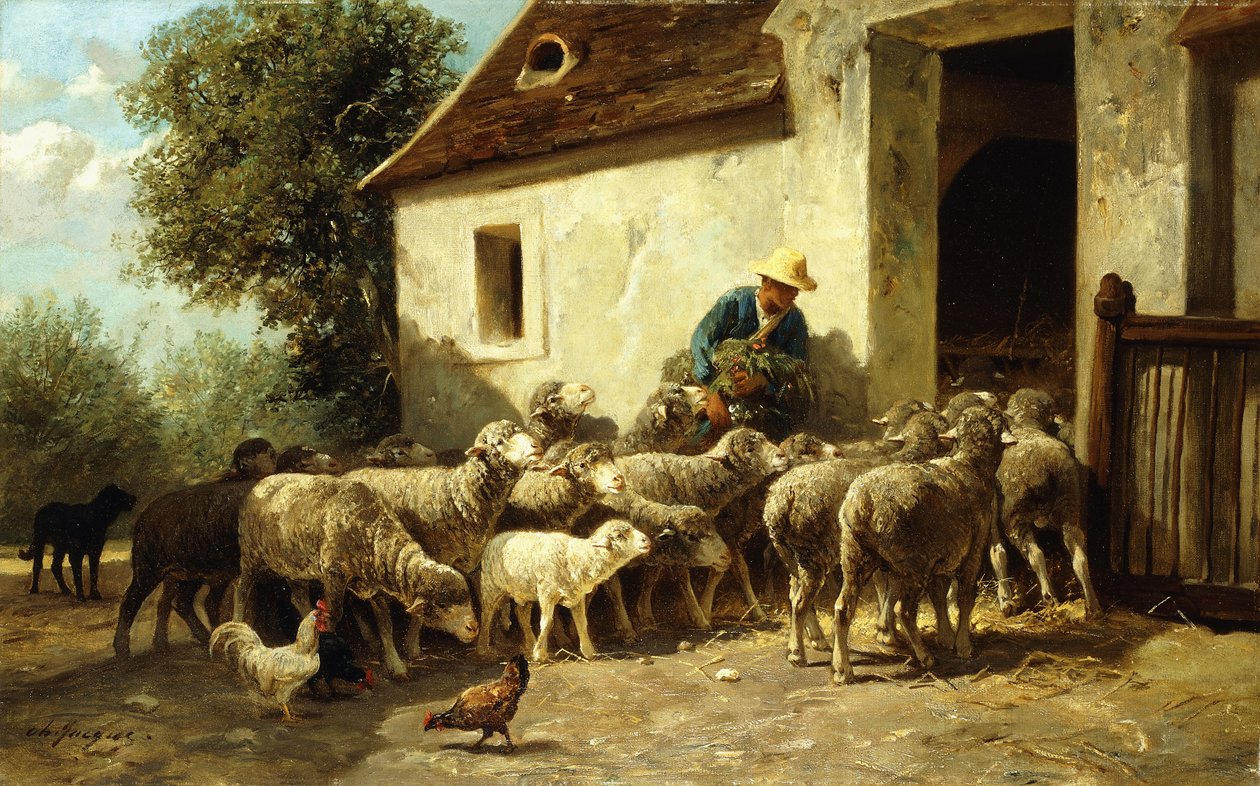 Hjemreise, av Charles Emile Jacque