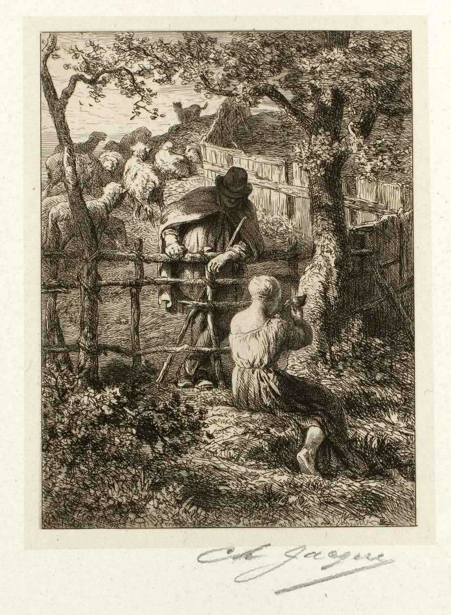 Sommer av Charles Emile Jacque