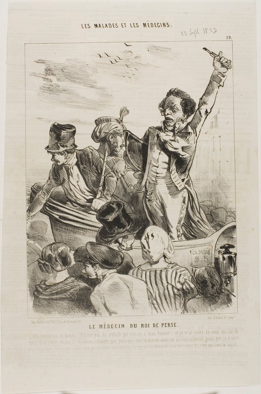 Kongen av Persias doktor (plate 19) av Charles Emile Jacque