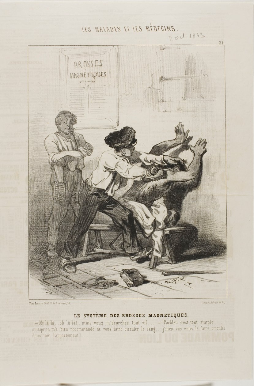 Den magnetiske børstemetoden (plate 21) av Charles Emile Jacque