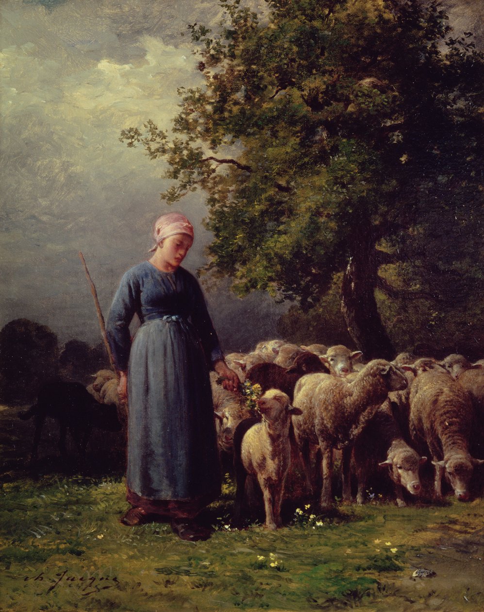 Den savnede flokken av Charles Emile Jacque