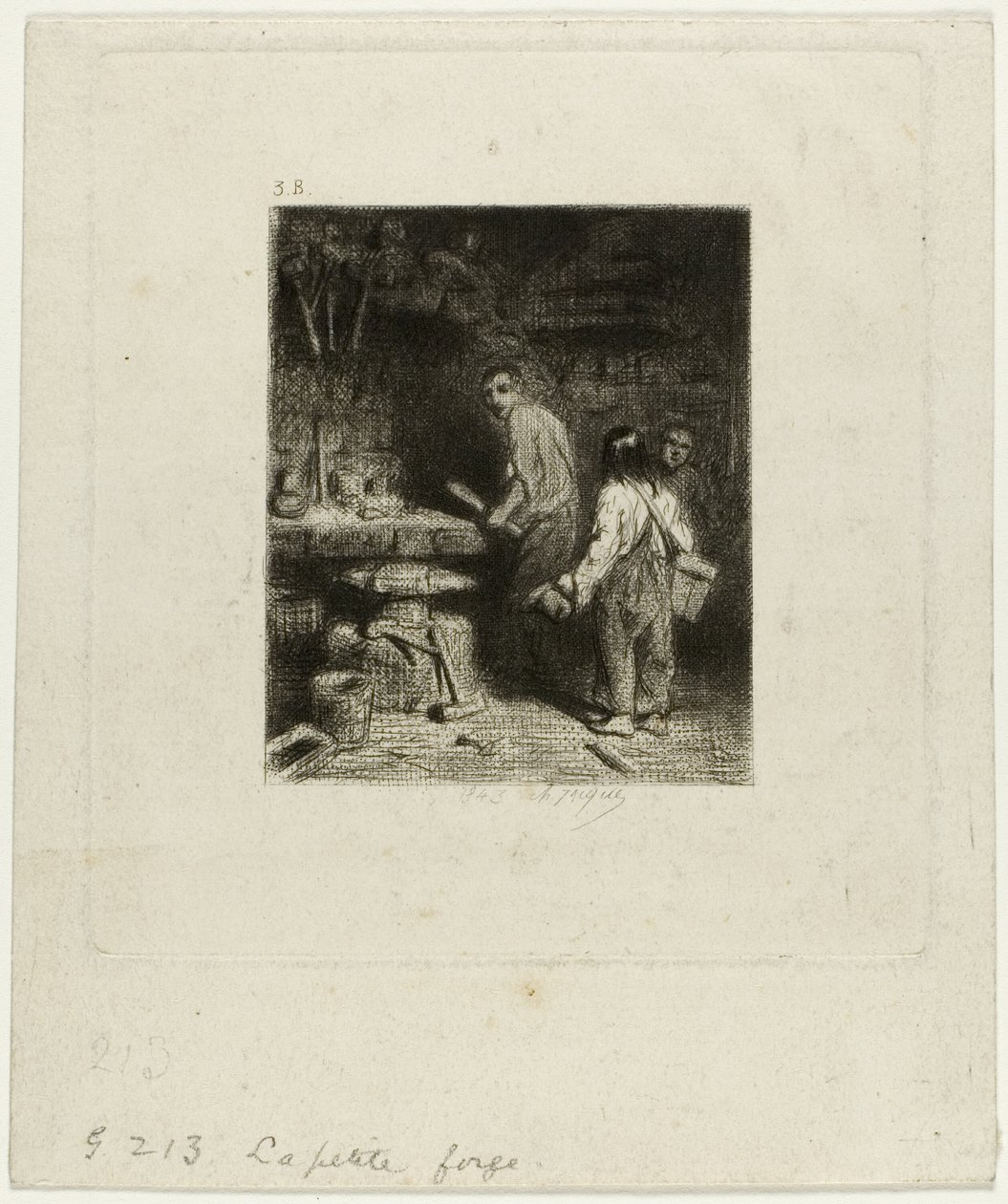 Den lille smia av Charles Emile Jacque