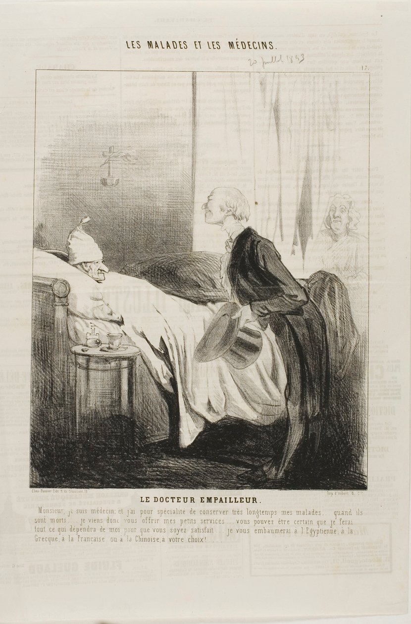 Taxidermist-legen av Charles Emile Jacque