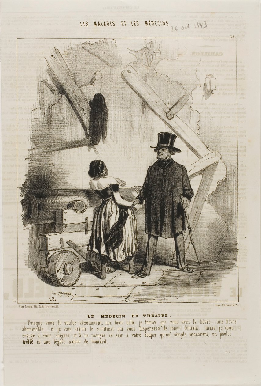 Teaterdoktoren (plate 25) av Charles Emile Jacque