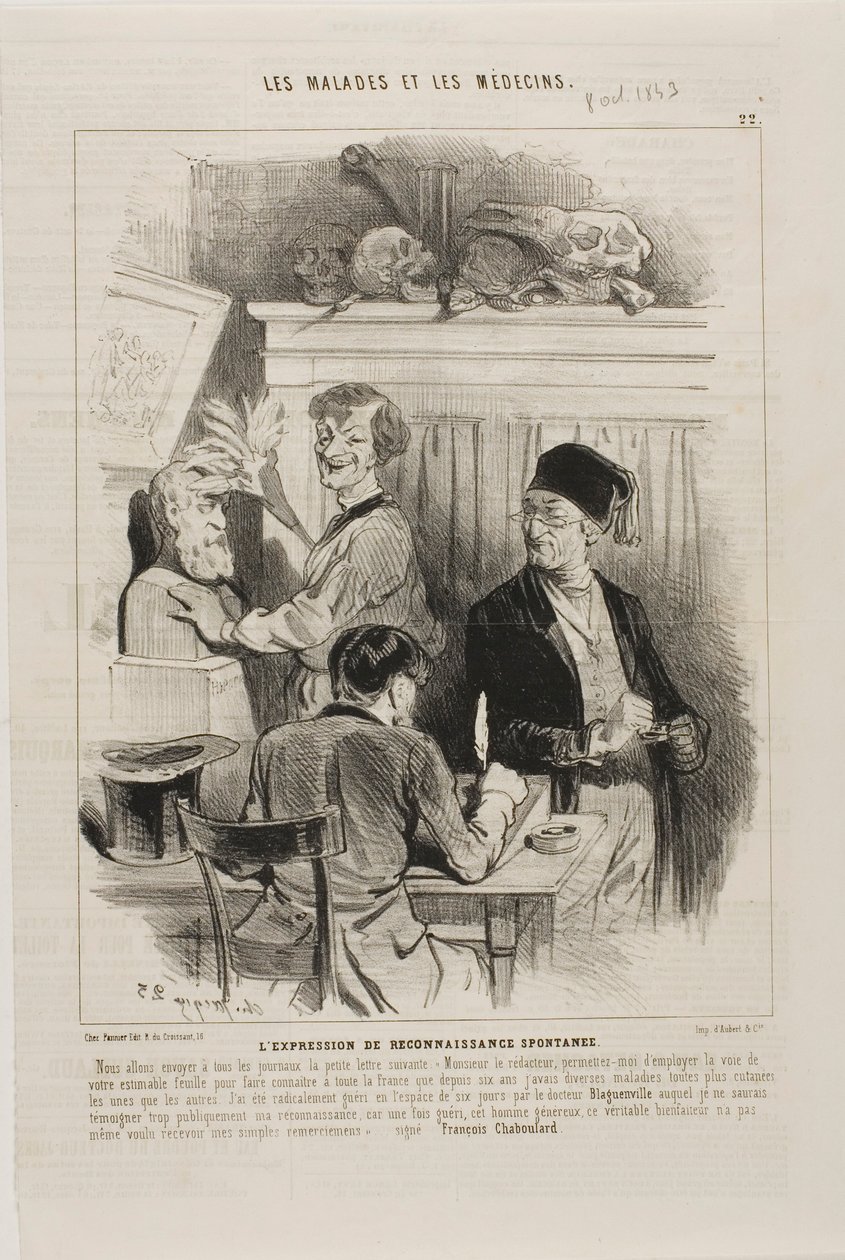 Uønsket uttrykk for takknemlighet (plate 22) av Charles Emile Jacque